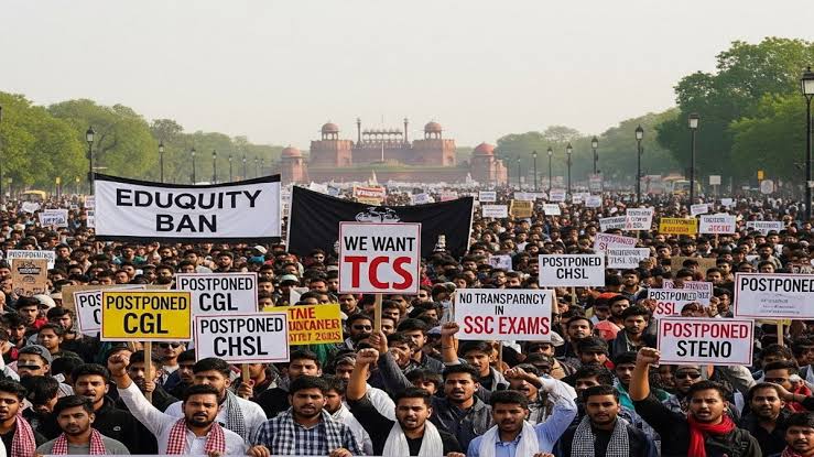 SSC Protest: परीक्षा में धांधली के खिलाफ देशभर से दिल्ली पहुंचे शिक्षक, पुलिस ने किया बल प्रयोग, कई गिरफ्तार