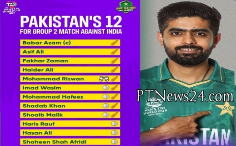 ICC T20 World Cup 2021: INDIA vs Pakistan, पाकिस्तान के कप्तान बाबर आजम मैच से पहले घोषित की अपनी टीम जानिए इंडिया के खिलाफ बाबर आजम ने किसे दिया टीम में मौका?
