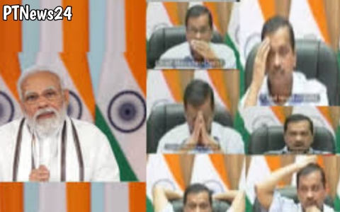 PM के साथ बैठक में आराम फरमाते दिखे Arvind Kejriwal, BJP नें कहा 'Mannerless CM'