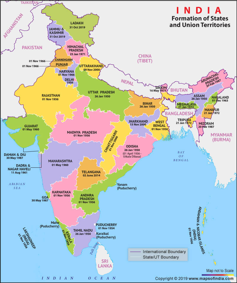 भारत के राज्य और राजधानी की सूची | Rajya Aur Unki Rajdhani ki List | States of India and their Capitals