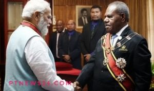 प्रधानमंत्री नरेंद्र मोदी को सम्मान 